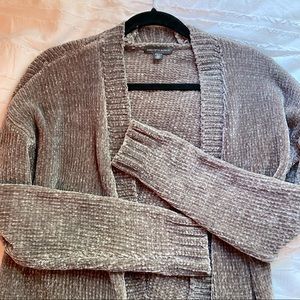 Grey Saks Fifth Avenue Chenille Sweater